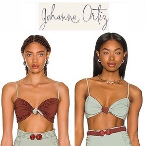 JOHANNA ORTIZ Congress Of The Congo Reversible Bikini Top sz XS 250$